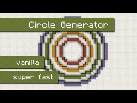 Vanilla Circle Logo - Super fast circle generator in vanilla Minecraft using command