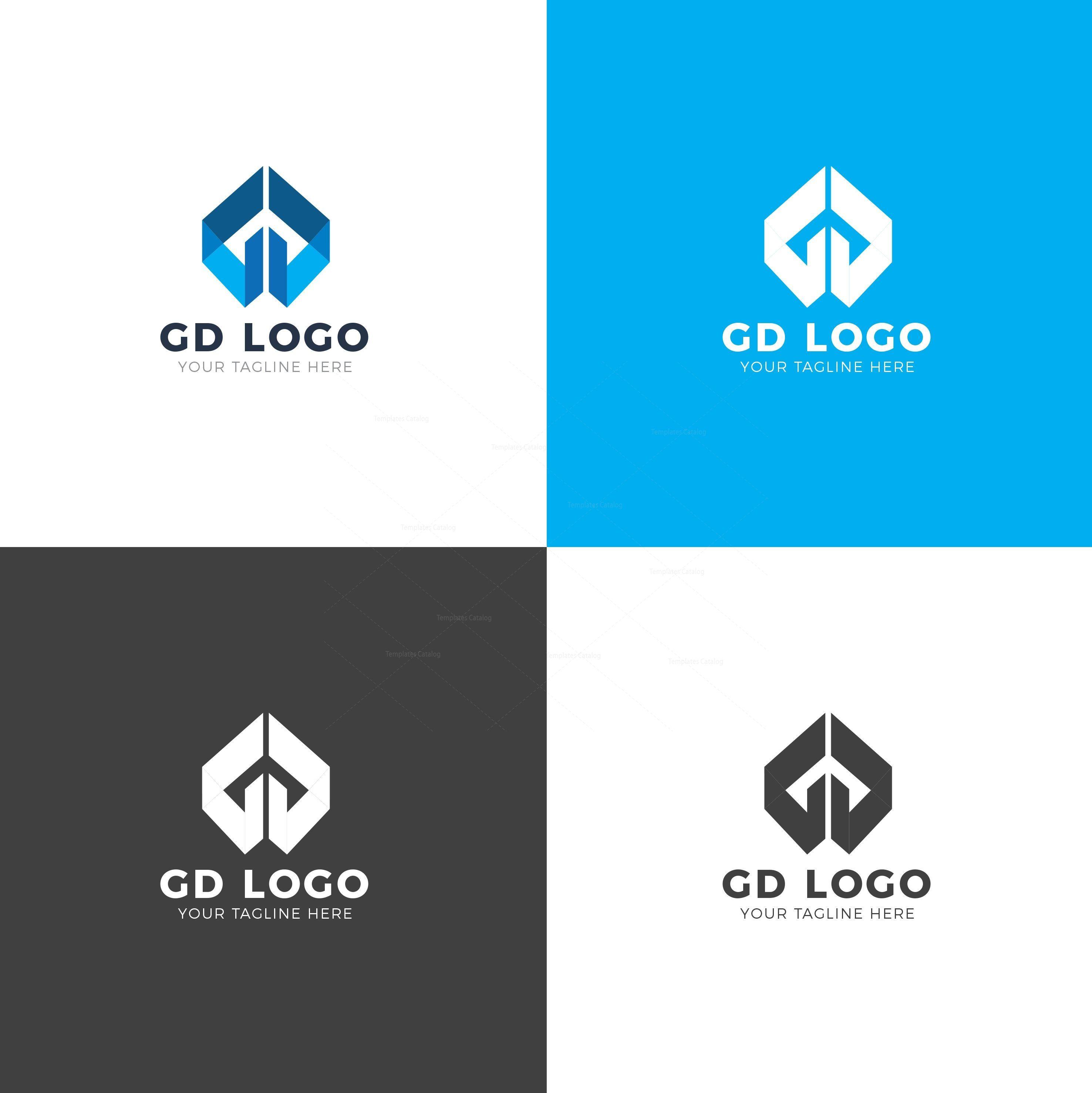 GD Logo - GD Professional Logo Design Template 001854 - Template Catalog