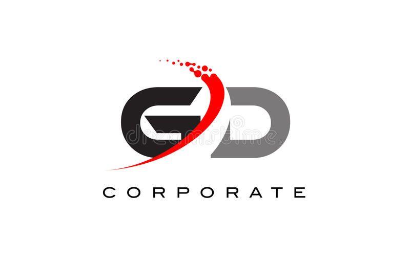 GD Logo - gd logo design gd modern letter logo design with swoosh stock vector