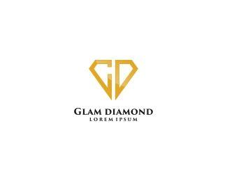 GD Logo - Glam Diamond Logo Designed