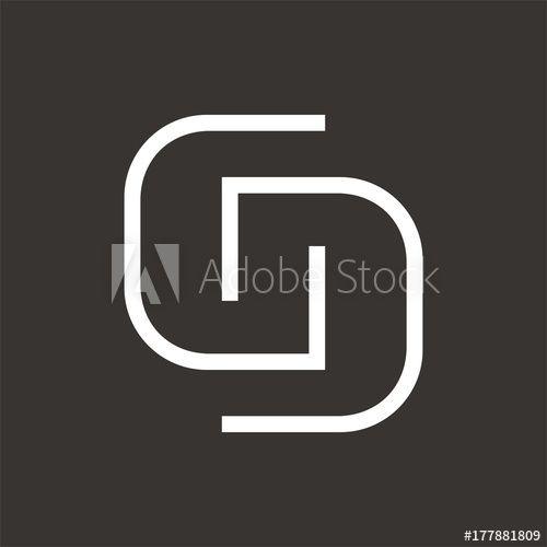 GD Logo - GD logo design initial letter template vector this stock
