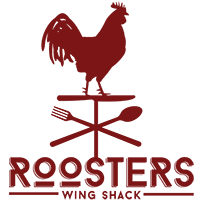 Rooster with Three Logo - Rooster's Wing Shack