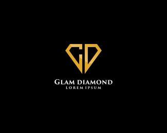 GD Logo - Glam Diamond Logo Designed