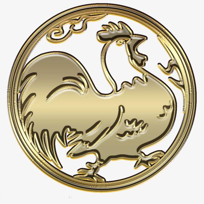 Rooster with Three Logo - Three Dimensional Design Elements Golden Rooster, Three Dimensional