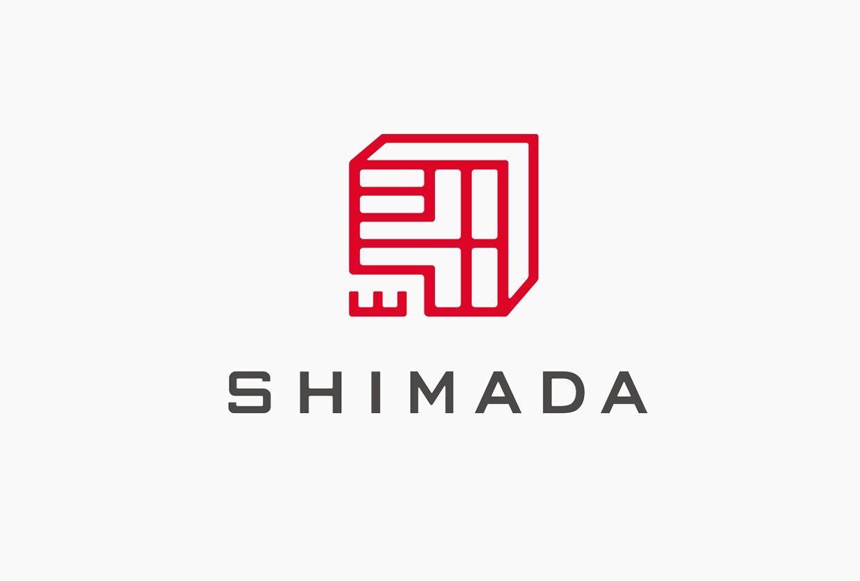 Red Gray Logo - Shimada Design, Logomark, Logotype, Japan