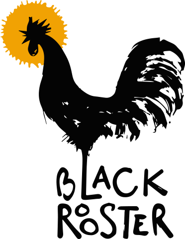 Rooster with Three Logo - Black Rooster