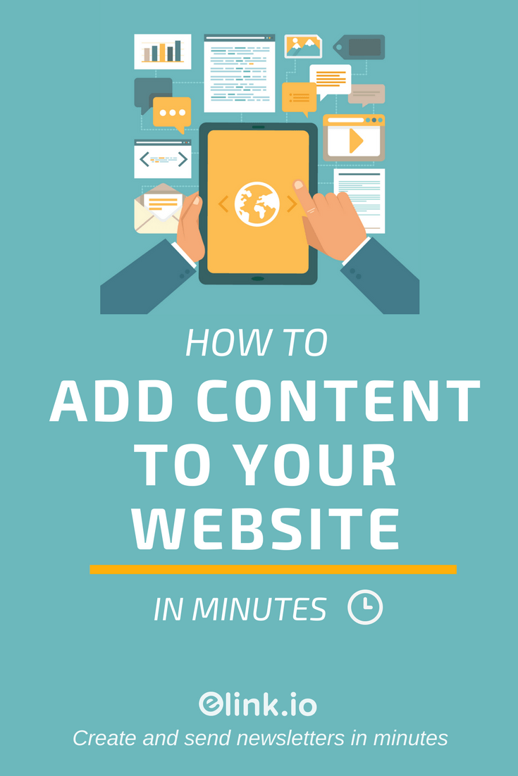 Elink Io Logo - How To Add Content To Your Website in Minutes - elink.io (2) - PIN ...