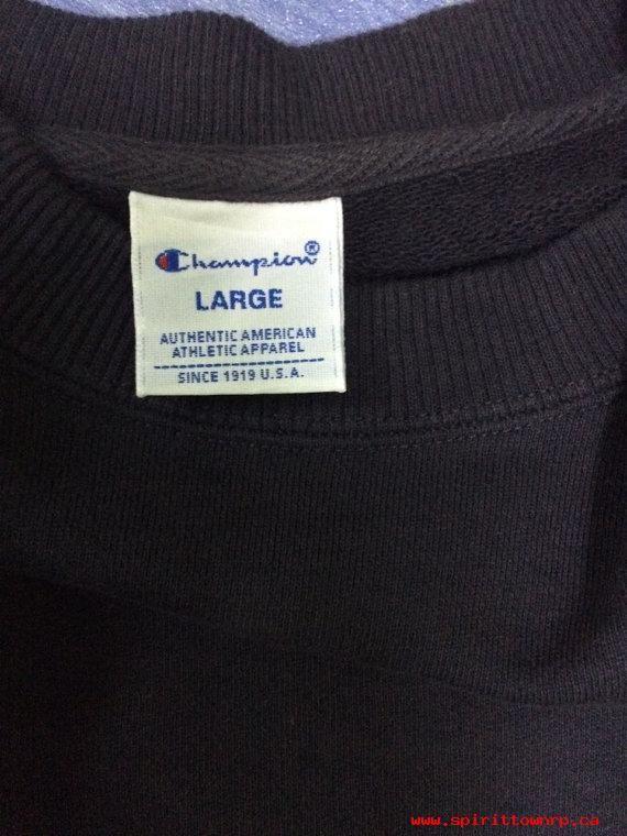 Zu Small Logo - Men\'s Clothes 90'S CHAMPION plain sweater black color small logo ...