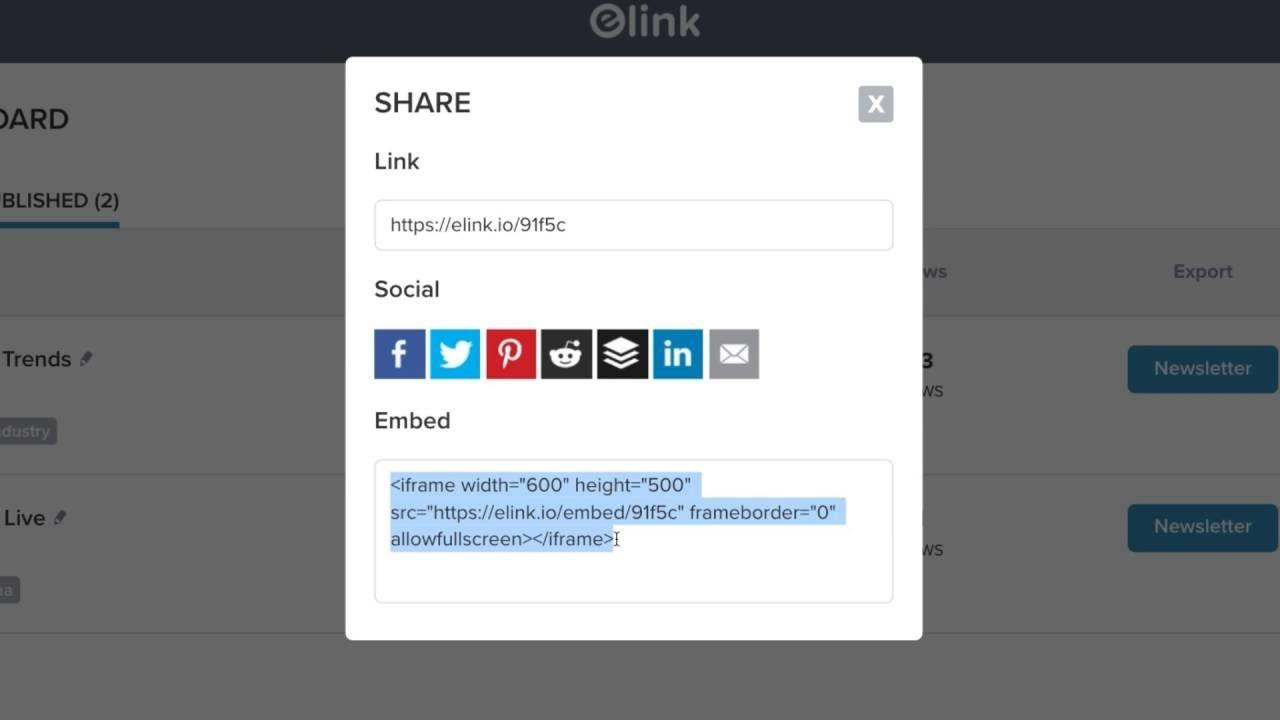 Elink Io Logo - How to Embed elink on Any Website or Blog : elink.io - YouTube