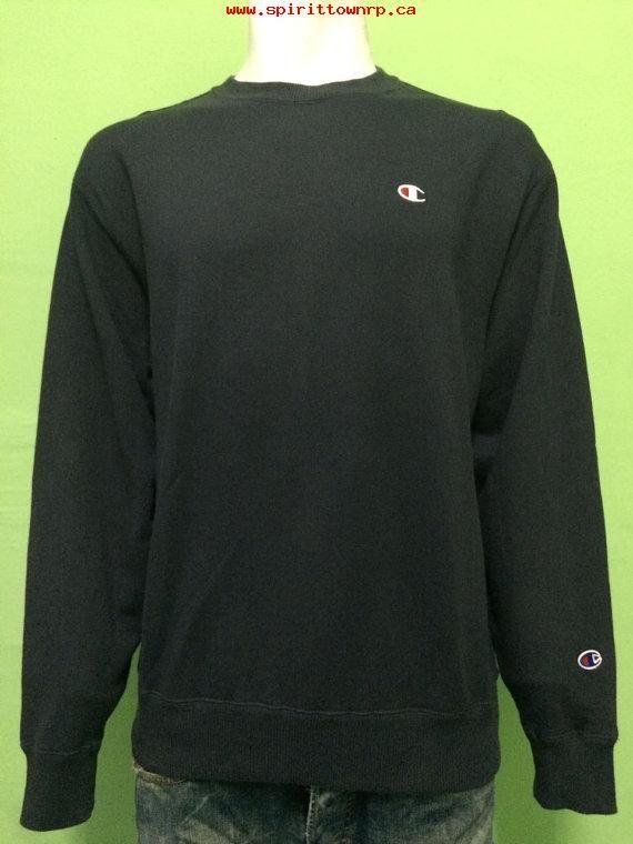 Zu Small Logo - Men\'s Clothes 90'S CHAMPION plain sweater black color small logo ...
