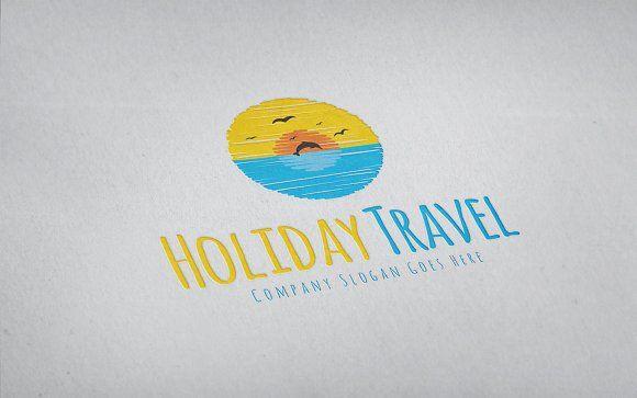 Holiday Logo - Travel Holiday Logo Logo Templates Creative Market