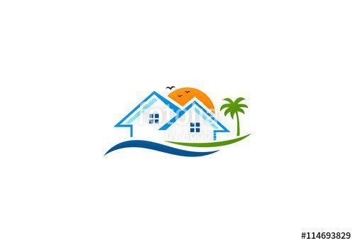 Holiday Logo - Hotel Beach Holiday Logo Stock Image And Royalty Free Vector Files