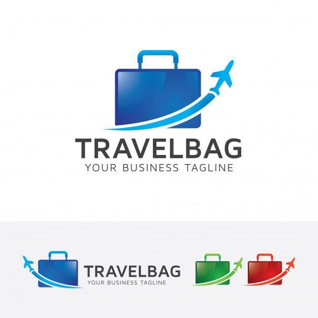 Holiday Logo - Travel bag holiday logo template Vector
