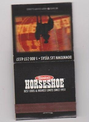 Binion's Logo - BINIONS HORSESHOE HOTEL Casino Las Vegas, Cowboy In Sunset Logo Book