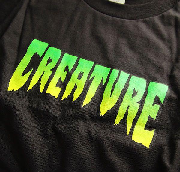 Creature Skateboards Logo - NINJA X: Creature Skateboards (クリーチャー) kids T-shirt child Logo ...