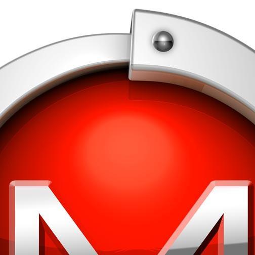 Red M Shield Logo - Letter 