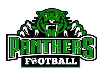 Green Panther Logo - Panthers Football logo design - 48HoursLogo.com