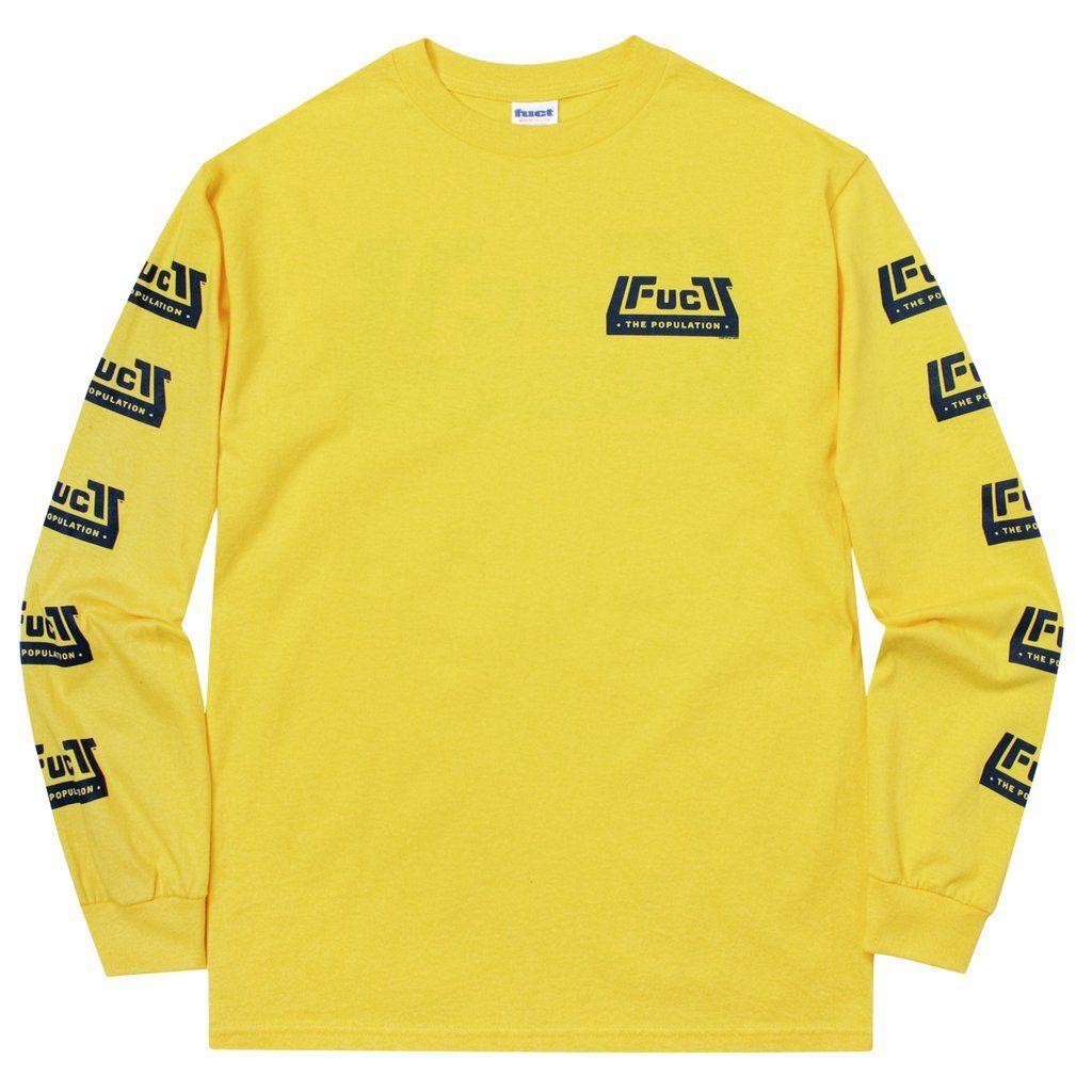 Fuct Logo - FTP x FUCT Skatepark Logo Long Sleeve Yellow – CURATEDSUPPLY.COM