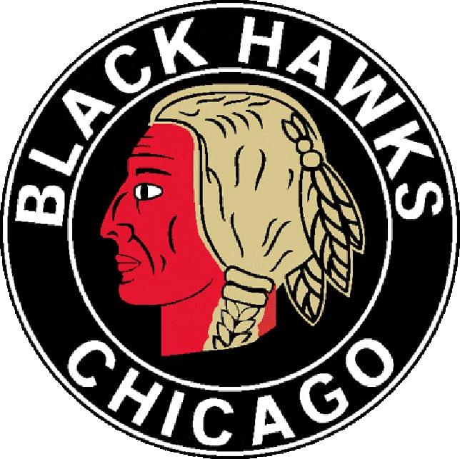 Red Circle with Black Logo - NHL logo rankings No. 1: Chicago Blackhawks - TheHockeyNews