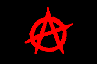 Red Circle with Black Logo - The Circle-A Symbol of Anarchism
