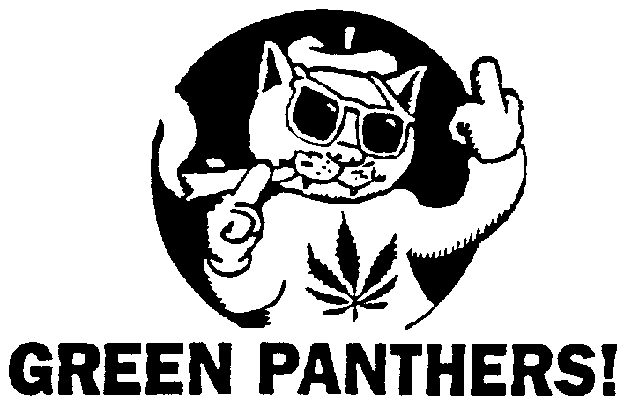 Green Panther Logo - Marijuana graphics