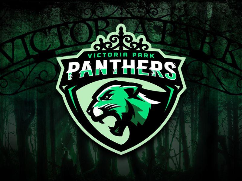 Green Panther Logo - Victoria Park Panthers Logo