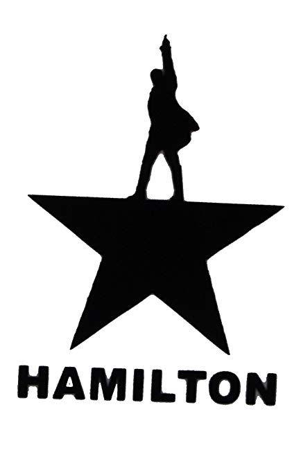 Hamilton Musical Logo - Alexander Hamilton Vinyl Decal (Black) 75109 5.5: Home