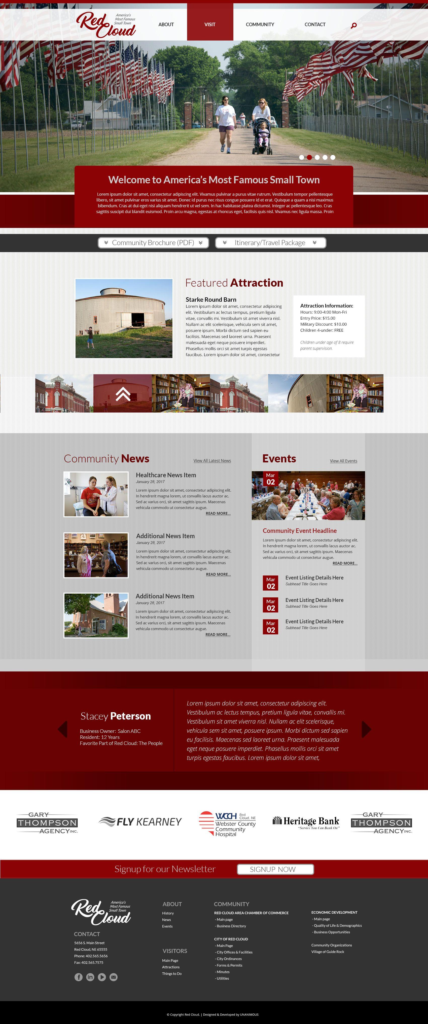 Red Cloud a Web Logo - Community of Red Cloud | UNANIMOUS | Web Design Branding Marketing ...