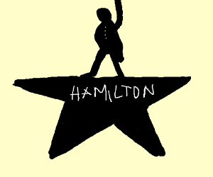 Hamilton Musical Logo - Hamilton, An American Musical logo. drawing