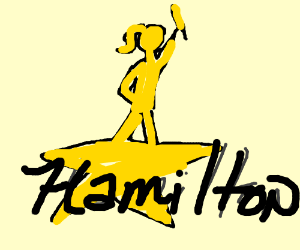 Hamilton Musical Logo - Hamilton Musical logo - drawing by Kitmit