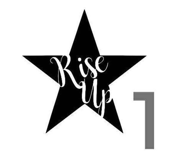 Hamilton Musical Logo - Hamilton 3 Styles Rise Up Decal Hamilton Musical Rise Up | Etsy