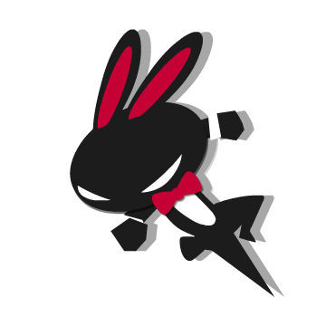 Cool Rabbit Logo - Morfei Rabbit-Cool Stickers by shuguang liang