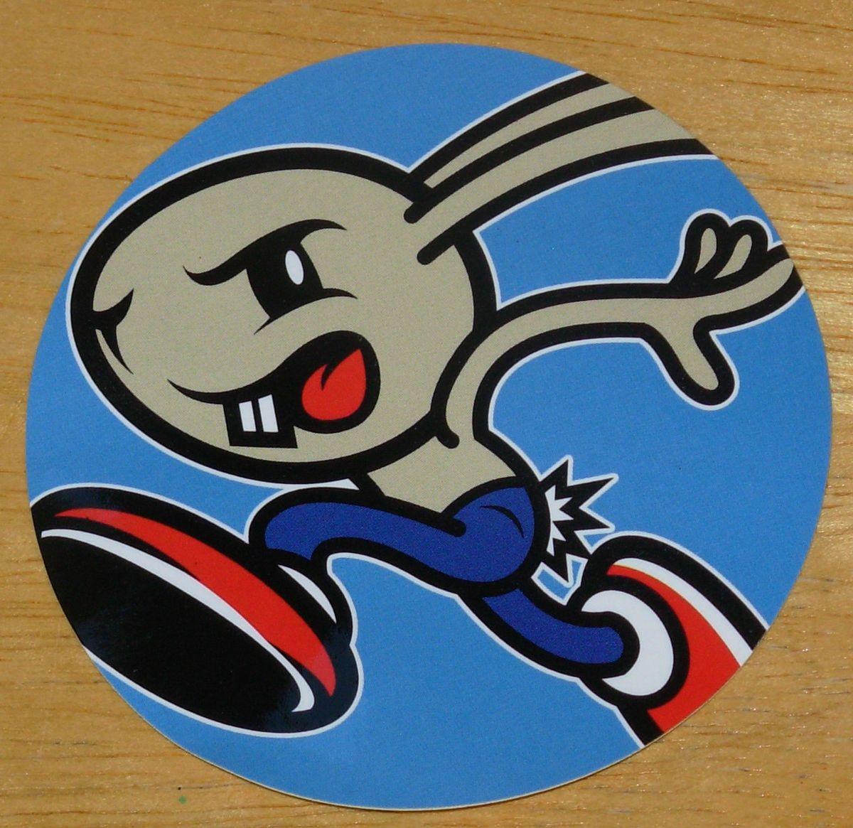 Cool Rabbit Logo - Blink 182 Circle Classic Rabbit Logo Sticker New not CD LP But Cool ...