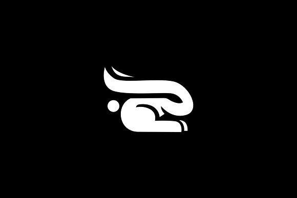 Cool Rabbit Logo - Rabbit Logo Template by BekBlack on @creativemarket | Logo and ...