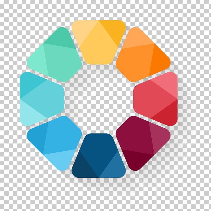 Who Has Multi Colored Circular Logo - Circle Euclidean, round frame material ppt, multicolored logo