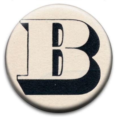 Back to Back Letter B Logo - Letter B Badge