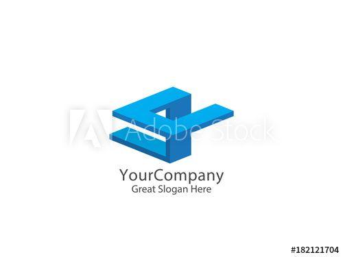 Block U Logo - Abstract letter E and U Logo Icon. beam block logo Template Vector ...