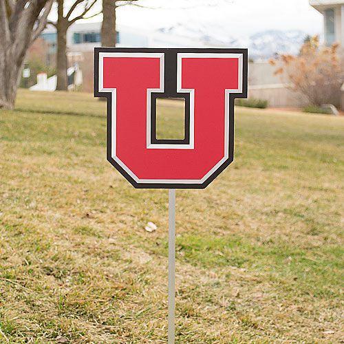 Block U Logo - Block U Logo Yard Sign | Utah Red Zone