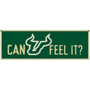 Green U Bull Logo - USF Can U Feel It Banner | Show ur School & Pro Spirit | Canning ...