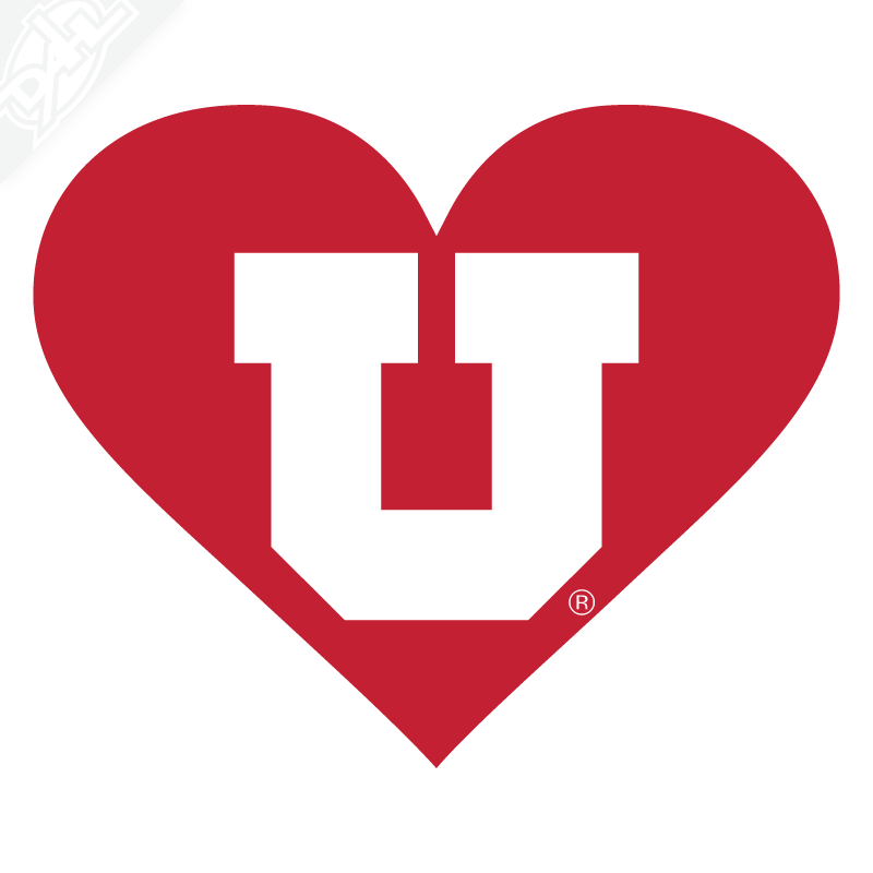 Block U Logo - Heart - Block U Vinyl Decal – Dahlelama