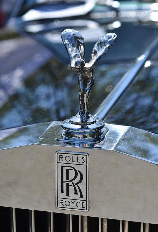 Rolls-Royce Logo - Old Rolls Royce Logo Art Print by Ronda Broatch