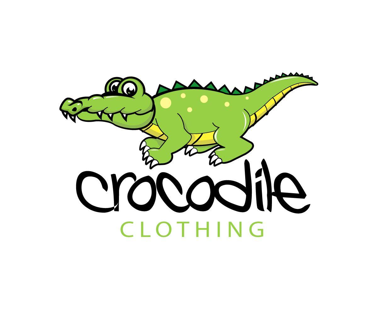 Crocodile Fashion Logo - Elegant, Playful, Clothing Logo Design for Crocodile Clothing