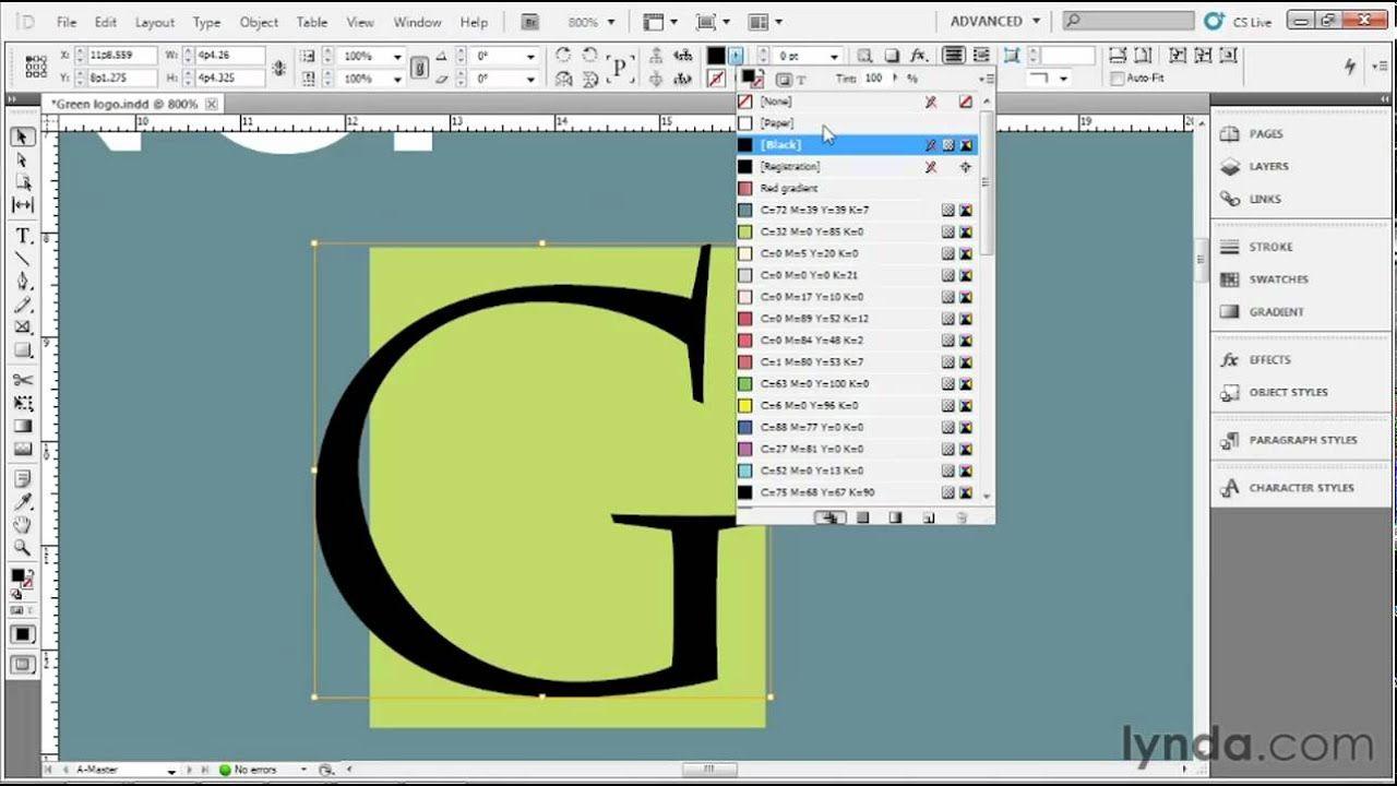 InDesign Logo - How to create a logo in InDesign. lynda.com tutorial