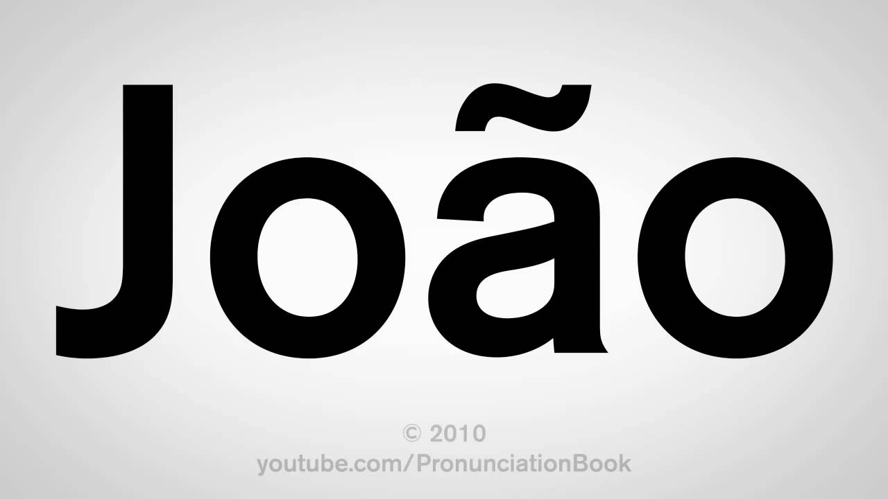Joao Name Logo - How To Pronounce João - YouTube