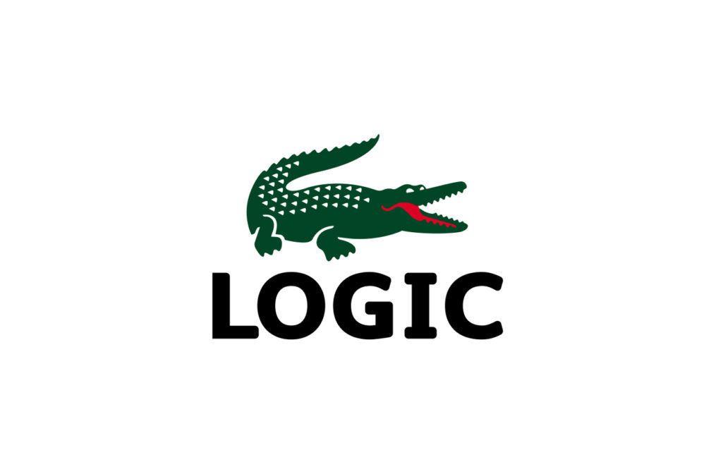 Crocodile Fashion Logo - A designer has combined fashion logos with production brands ...