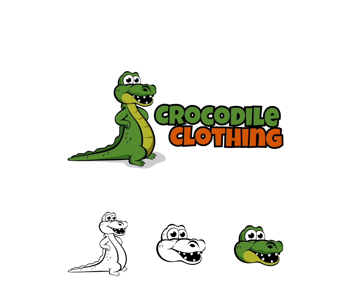 Crocodile Fashion Logo - Elegant, Playful, Clothing Logo Design for Crocodile Clothing by VGB ...