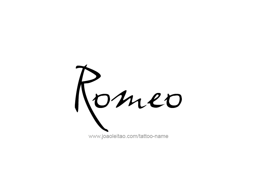 Joao Name Logo - Romeo Name Tattoo Designs