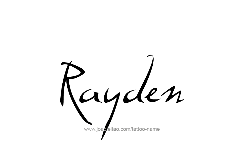 Joao Name Logo - Rayden Name Tattoo Designs