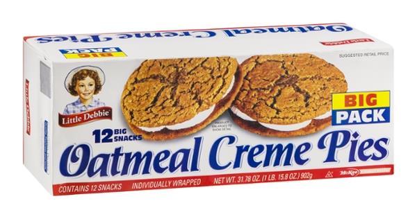 Oatmeal Creme Pies Logo - Little Debbie Oatmeal Creme Pies Big Pack 12Ct | Hy-Vee Aisles ...