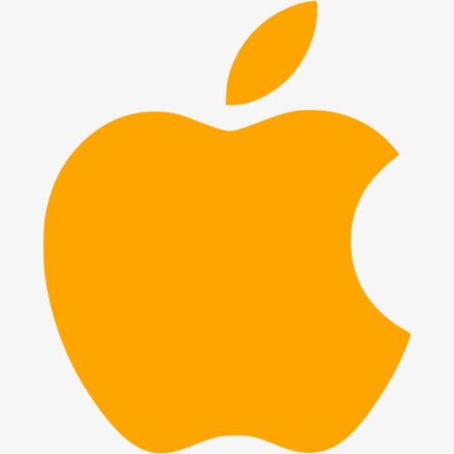 Orange Apple Logo - Orange Apple Logo, Logo Clipart, Orange Clipart, Apple Icon Material ...